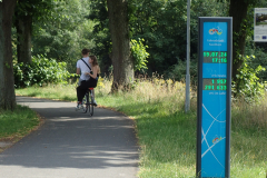 mitten in Nordhorn auf einer perfekten Veloroute