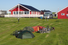 unsere Zelte auf dem Campingplatz