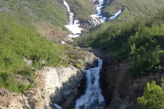 Wasserfälle von den höheren Regionen
