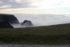 das Plateau liegt über den Nebelwolken