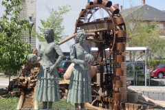 nette Dekoration auf Kreisverkehr