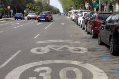 extra Spur, KFZ aber maximal 30km/h