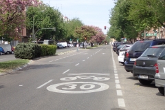 extra Spur, KFZ aber maximal 30km/h