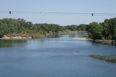 Der Ebro mit Wasser
