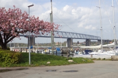 alte Brücke vom Yachthafen aus gesehen