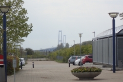 die Brücke vom Bahnhof Korsør aus