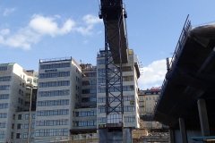 Stockholm Slussen, ein Bus- und Bahnknotenpunkt