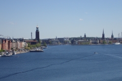 Stockholm; das Parlamentsgebäude und die Altstadt; alles auf Inseln
