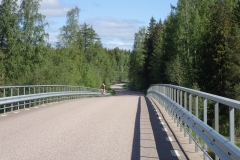 und immer wieder sind auch Rennradfahrer unterwegs