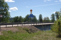 ab jetzt geht es ein längeres Stück am Dalälven entlang